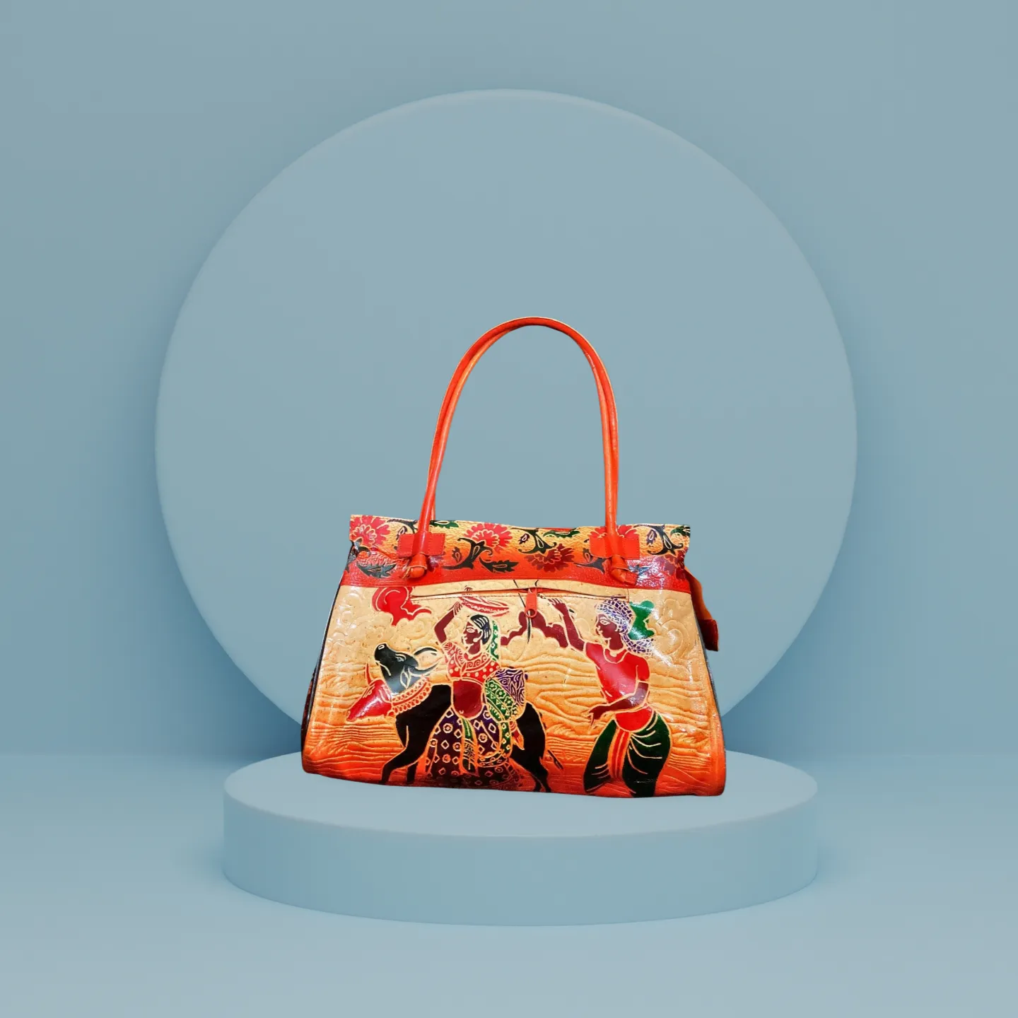 Pewter_Blue_Shantiniketan_Big_Size_Umbrella_Style__Batic_Design__Bag__1__0001