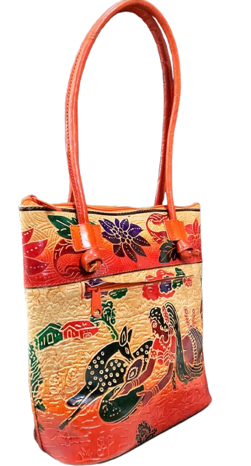 Shantiniketan Block Design Shopping Bag