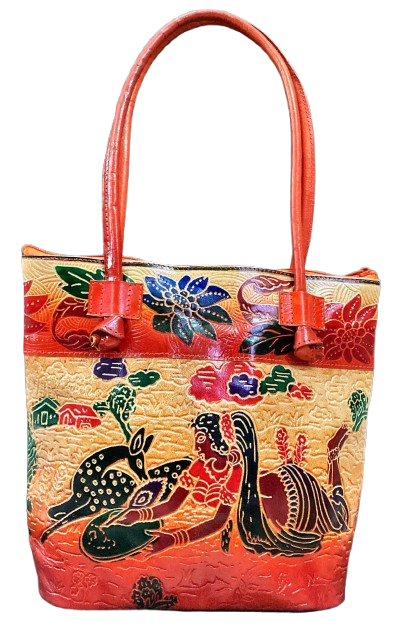 Shantiniketan Block Design Shopping Bag