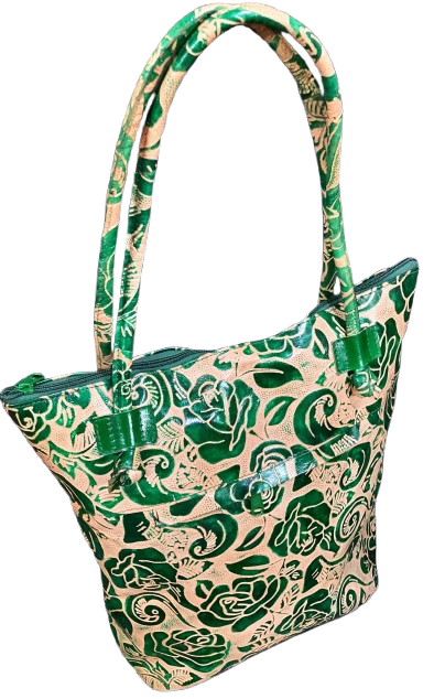 Shantiniketan Jomi Jhola Style Bag (Batic Design)