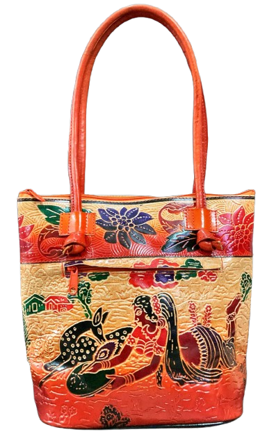 Shantiniketan Block Design Shopping Bag